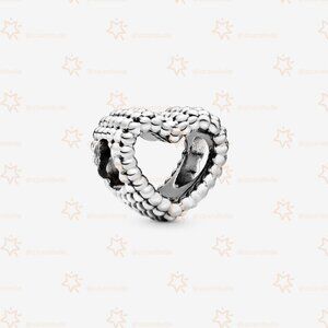Pandora Beaded Open Heart Charm